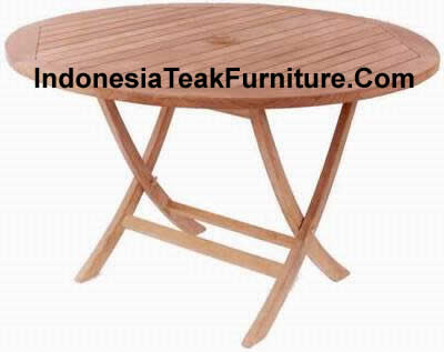 Wood Patio Table  Chairs on Furniture From Indonesia   Teak Wood Outdoor Garden Folding Table