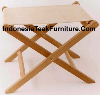 Wood Chairs on Folding Canvas Chair Director Chair Teak Wood Furniture Indonesia Bali