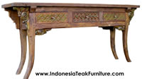Teak Wood Console Java Indonesia Carved Wood Antique Furniture Antique Wood Furniture
