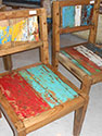Recycle Boat Wood Chairs