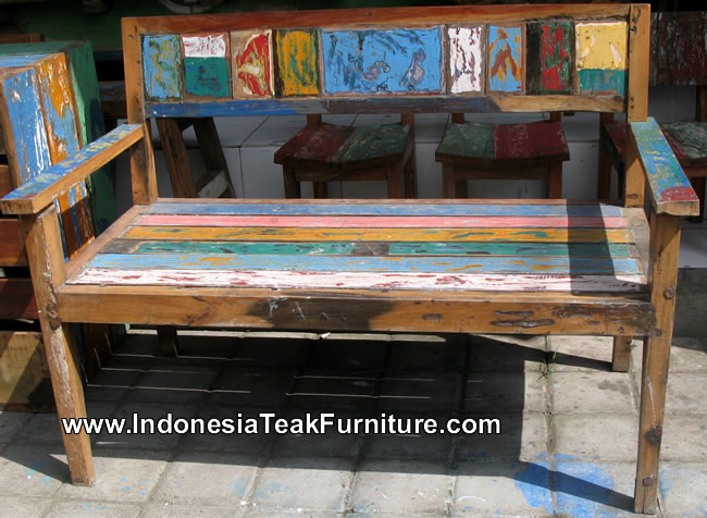 Bb1-26 Reclaimed Old Boat Furniture Bali