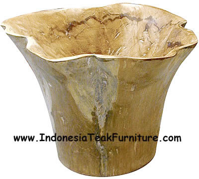 Reclaimed Teak Wood Furniture on Teak Root Wood Fruits Bowls Made In Indonesia Rustic Style