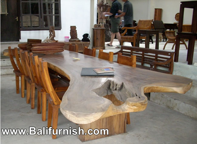WOOD DINING TABLE FURNITURE INDONESIA OUTDOOR PATIO GARDEN TABLE
