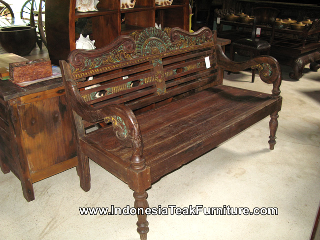 Recycle Teak Wood Bench Furniture Indonesia