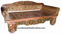 RUSTIC FURNITURE FROM INDONESIA TEAK WOOD DAYBEDS FURNITURE MANUFACTURER COMPANY BALI JAVA FACTORY