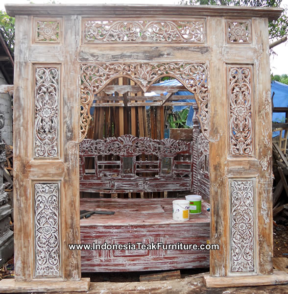 Traditional Java Teak Wood Door