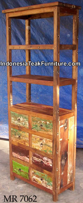 Java Teak Shelves Drawers Furniture