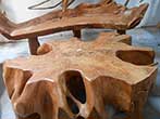 TRP8 Teak Root Furniture Indonesia Teak Root Bench Table