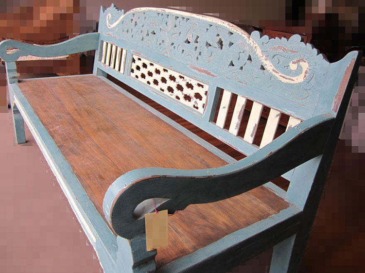 Bench 2-2 Wooden Bench Teak Furniture Bali