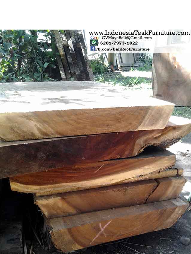Big Table Factory 10 Wide Wood Slabs Bali Indonesia