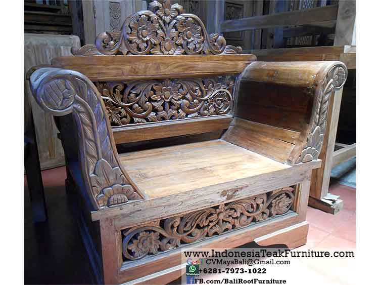 pp2-10 Teak Root Bench Furniture Bali Indonesia