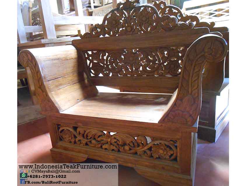 BN3-2 Teak Furniture Bali Carved Wood Furniture