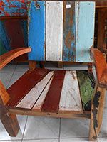 Recycled Boat Wood Furniture Factory Java