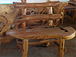 Rustic Teak Wood Log Furniture Made in Indonesia