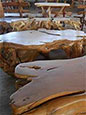 Rustic Teak Wood Log Furniture Made in Indonesia