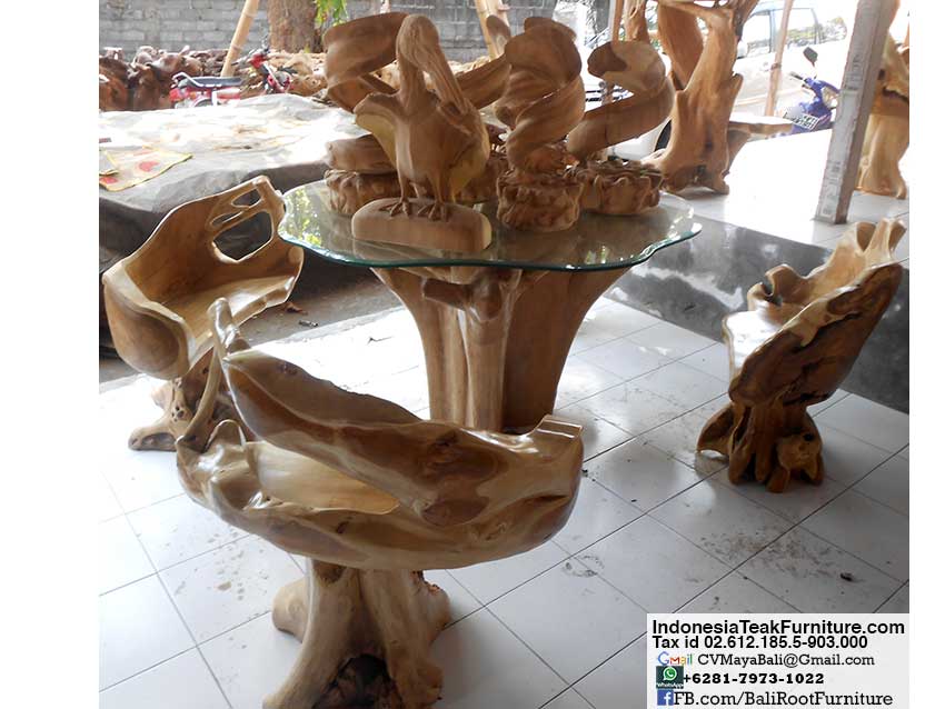 DSCN6687 Teak Root Furniture Table Chairs