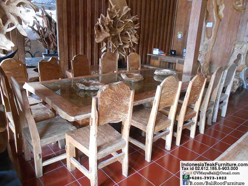 Itf3-3 Teak Wood Dining Table Chairs Furniture Set