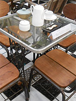 Itf3-6 Metal And Wood Dining Furniture Sets Bali