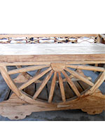 Teak Wood Wagon Wheel Table Furniture Bali