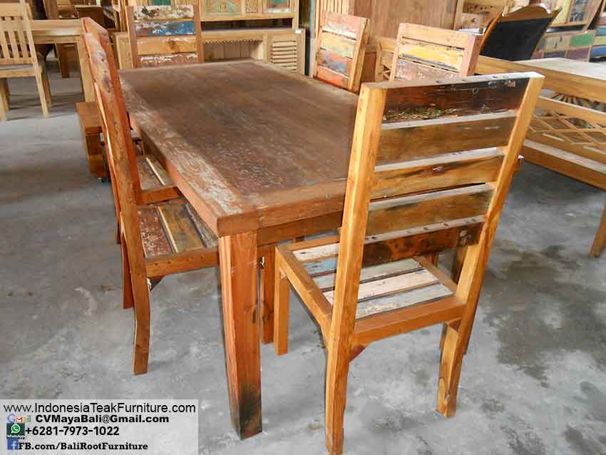 Boat Wood Dining Table Furniture