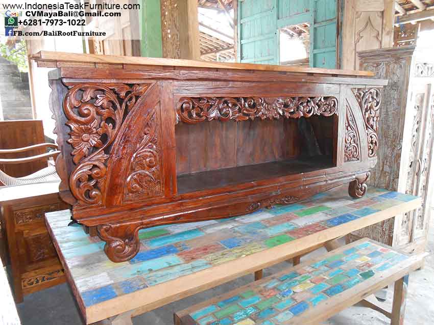 Teak Wood Tv Console Bali Furniture
