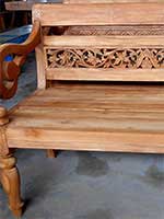 Carved Wood Bench Furniture Bali 