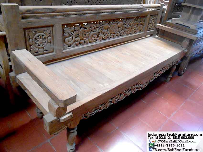 Handcarved Wood Daybeds From Bali