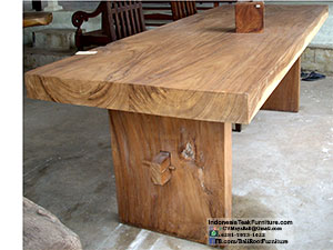 Live Edge Large Dining Table Furniture from Indonesia