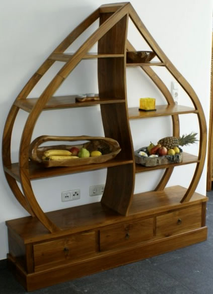Teak Wood Furniture Shelves Shop Display from Java Indonesia. bali furniture