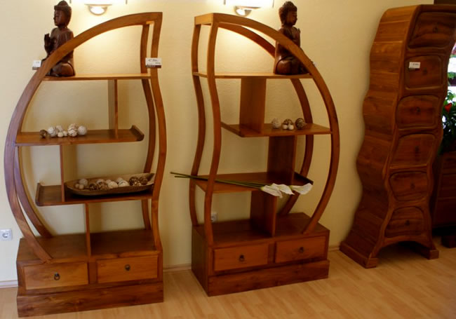 Teak Furniture Wooden Shelves Retail Display from Java Indonesia. bali furniture