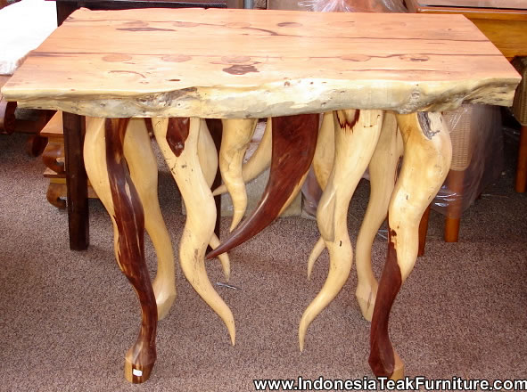 natural table furniture from bali indonesia tree root furniture