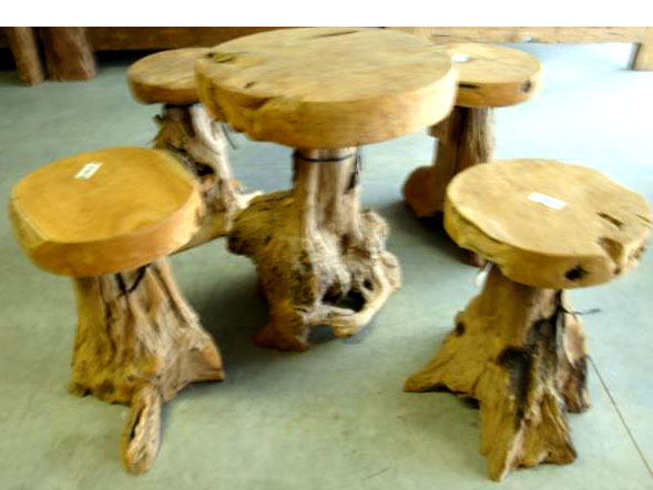 pp2-14 Teak Root Wood Garden Furniture