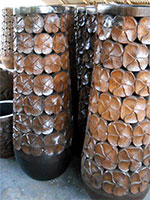 Big Pots Palm Tree Wood