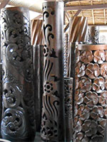 Trunk Wood Pots From Indonesia