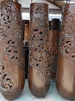 Palm Tree Trunk Pots from Bali