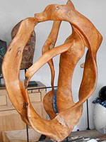 Sclp1-3 Modern Wood Sculptures