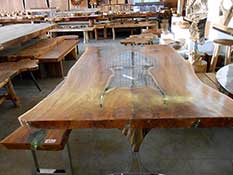 Tar10 Large Dining Table Wood Resin Furniture