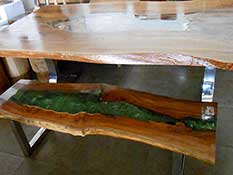 Tar9 Hard Wood Steel Table Bench Furniture