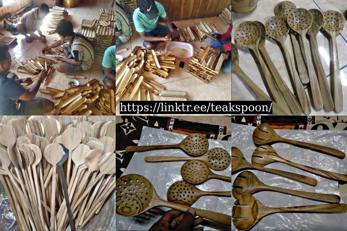 INDONESIAN TEAK WOOD KITCHEN UTENSIL GIFT SET (7 PIECES) – Pandan Market