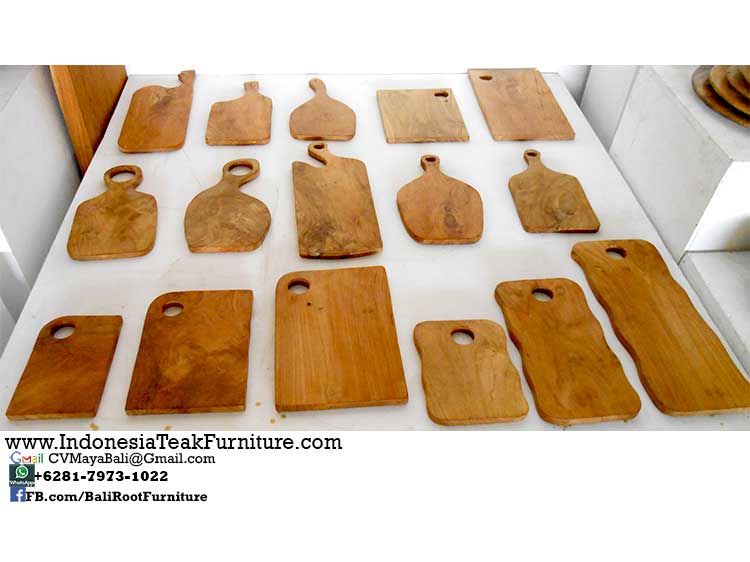 TKBL12 Teak Wood Chopping Board Cutting Board Kitchen Tools Bali Indonesi