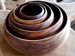 Bali Nested Teak Wood Bowls