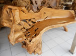 TEAK WOOD ROOT BENCH