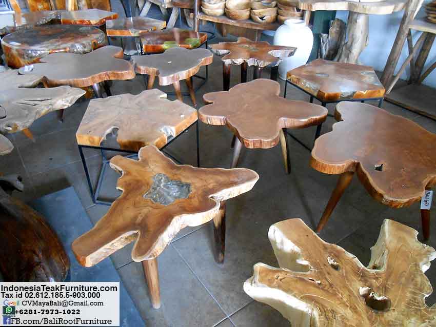 Teak Root Coffee Table Resin Bali Indonesia