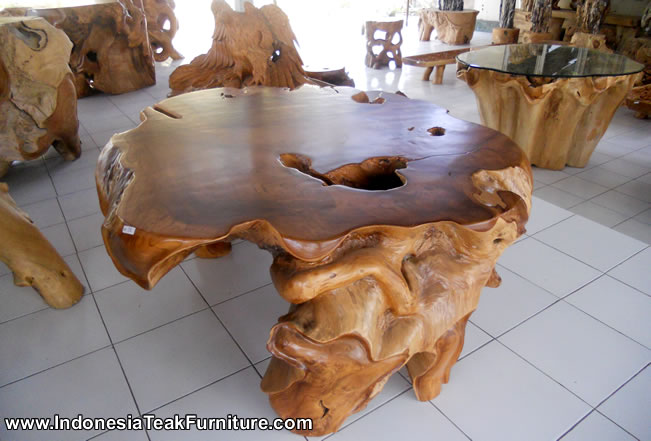 TEAK ROOT TABLE FURNITURE INDONESIA