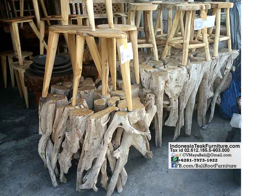 Teak tree root table furniture from Bali Indonesia