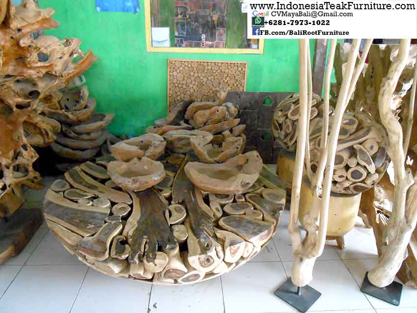 TRTBL4 Bali Root Wood Table Furniture