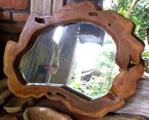 Teak Root Wood Mirror Frame