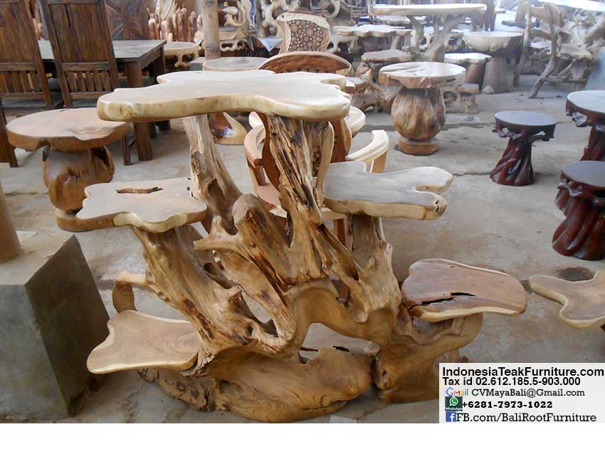 Teak Root Wood Shelves from Bali Indonesia