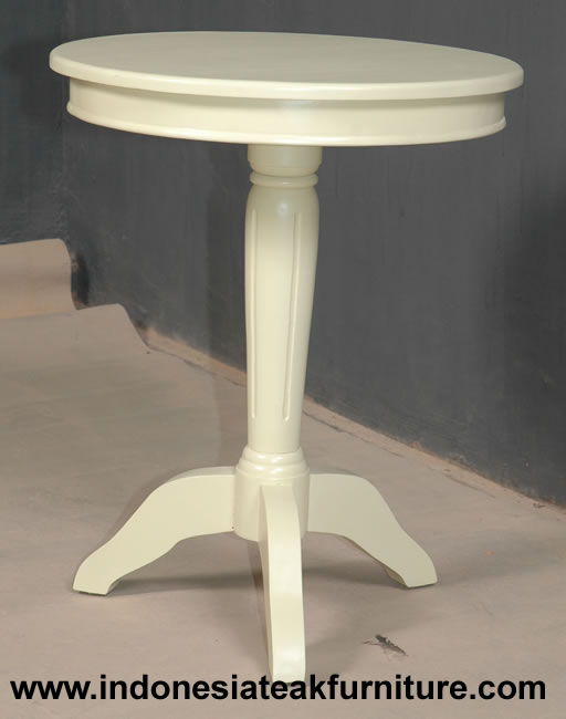 White Painted Mahogany Wood Furniture Java