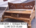 Reclaimed Teak Bench Java